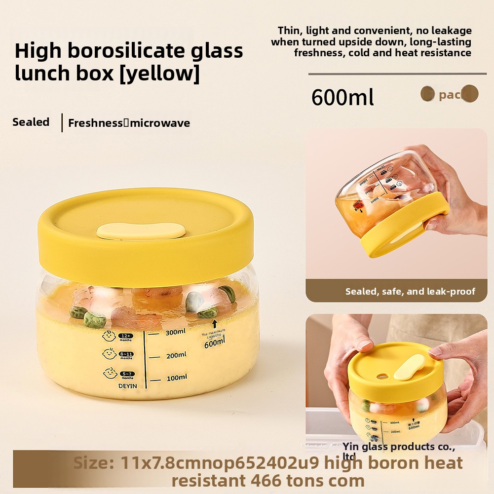 Food Storage Oven Safe - Frischhaltedose aus Glas, luftdicht, auslaufsicher, Futternapf,