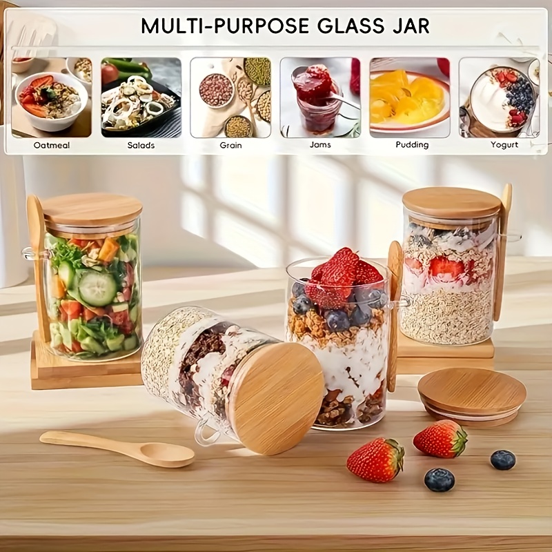 1/2/4/8-teiliges Glasbecher-Se – Food Storage Oven Safe Bewertung und Preis