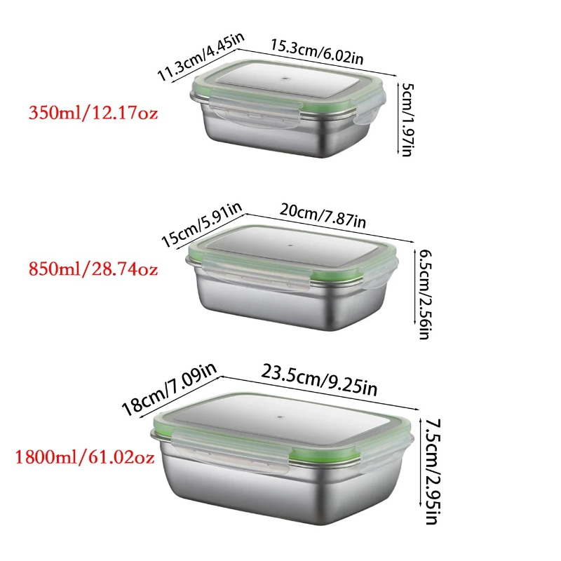 Lunchbox-Set aus Edelstahl 304 – Food Storage Meals Bewertung und Preis